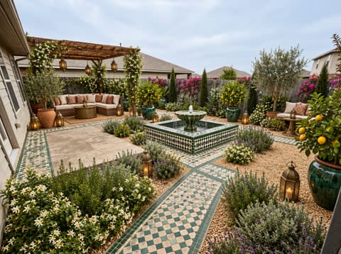 Moroccan courtyard